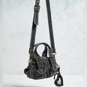 BDG Rubi Denim Mini Crossbody Distressed Y2K Utility Duffle Bag Urban Outfitters